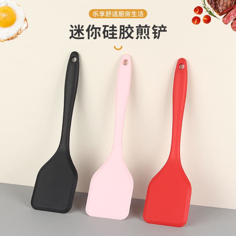 Utensílios de cozinha de silicone, espátula pequena de silicone, mini espátula de silicone para fritar, espátula especia