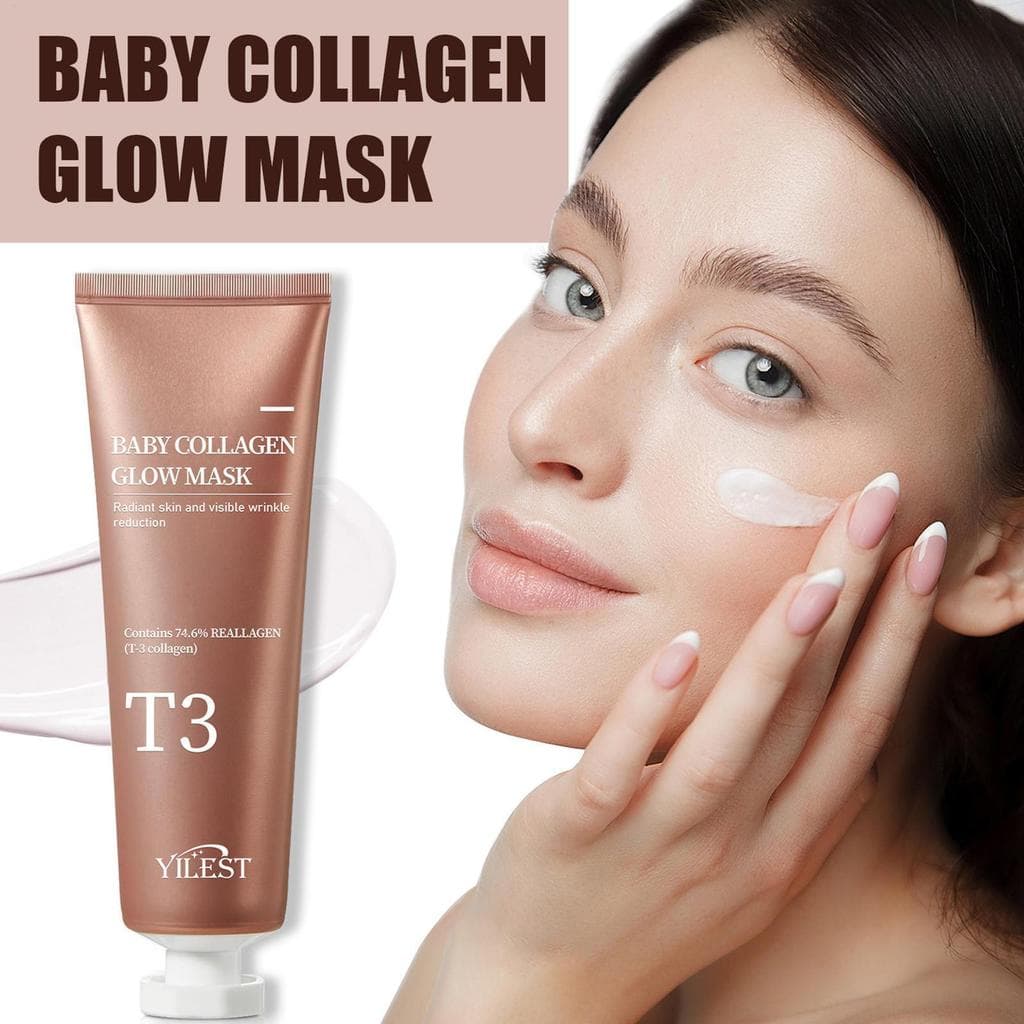 Máscara Facial Hidratante De Colágeno 70ml , Aperto Suave , Nutritivo , Clareador , hontinvn