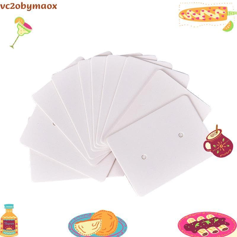100 Peças Brincos Em Branco Orelha Studs Tag Cartão De Exibição De Papel Pendurado Jóias vc2obymaox.br