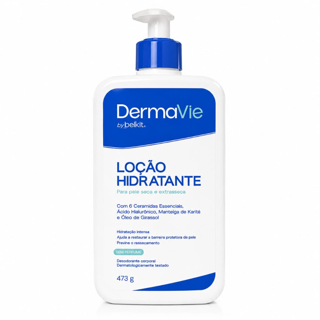 Loção Hidratante DermaVie Belkit Pele Seca 473g