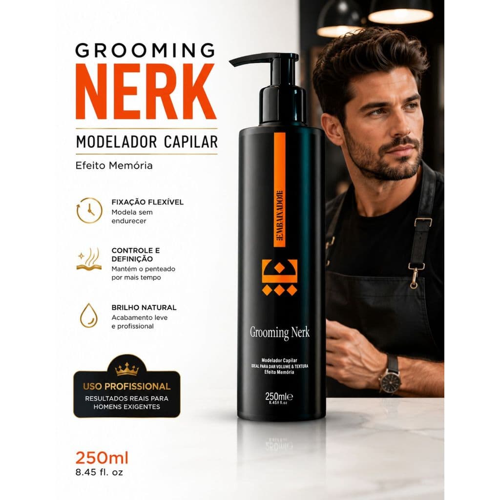 Grooming Modelador Capilar Para Volume E Textura Nerk 250ml