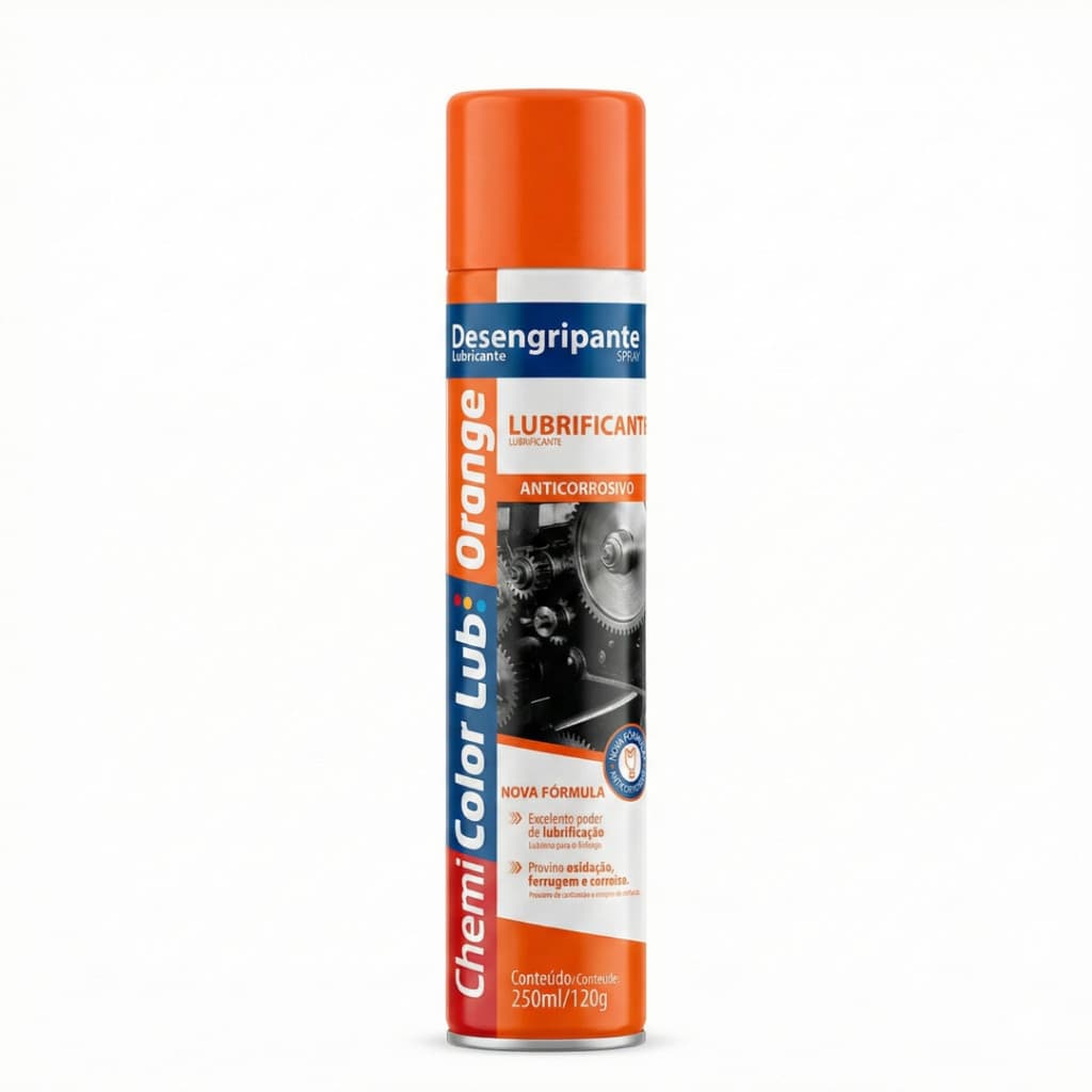 Desengripante Lubrificante Spray 250ml Chemi Color Orange