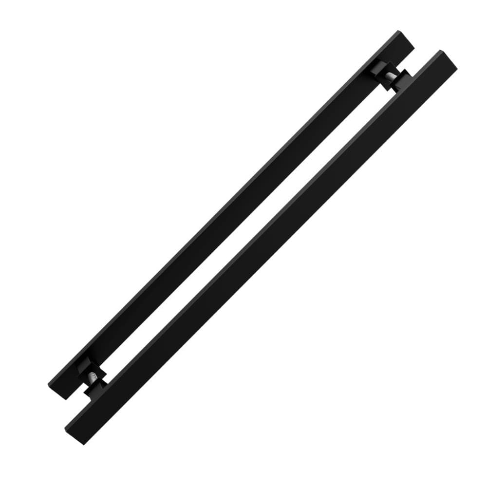 Puxador Retangular Inox 304 Duplo 30X10mm Preto Fosco - Stam 800mm