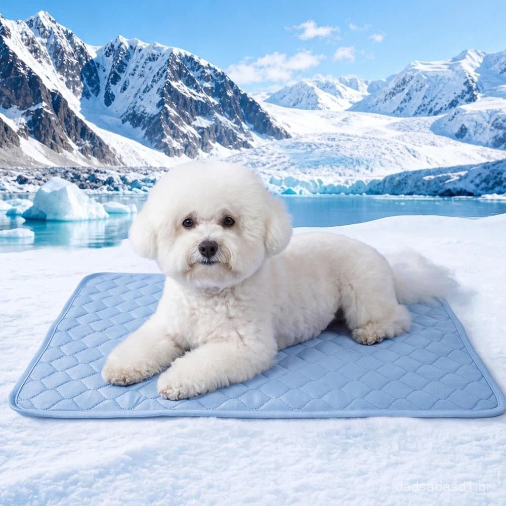 Tapete Refrescante para Cães PatiencET, 22 x 28 polegadas, Almofada Refrescante Sem Gel para Cães Pequenos, Filhotes e G