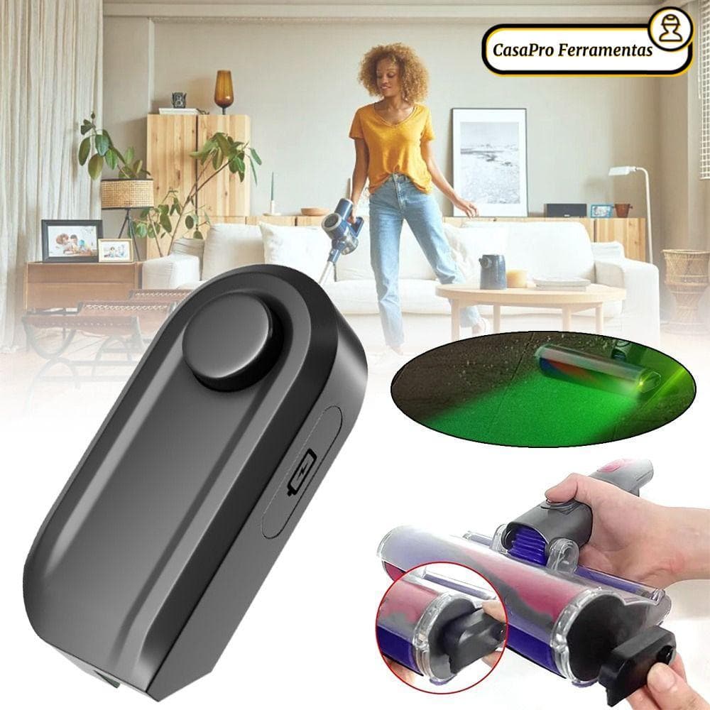Lâmpada De Exibição De Poeira SUNSHINY , Limpeza Escondida Revela Aspirador De Pó Microscópico Luz Verde
