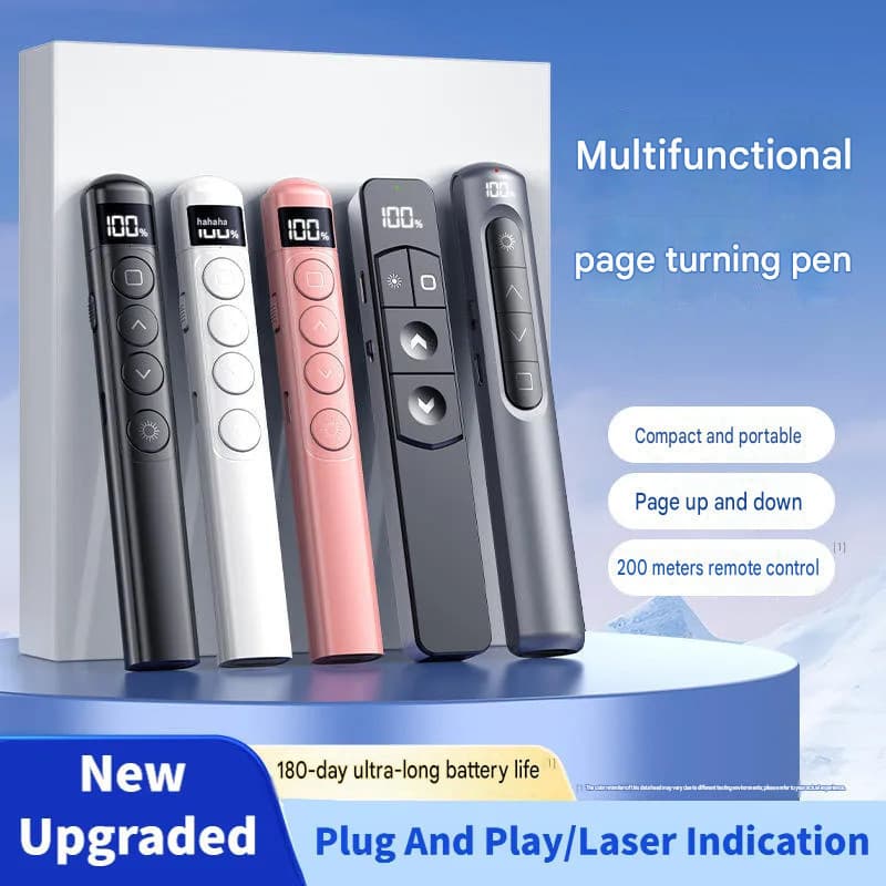 S9/S7/S5 Página Girando Caneta Sem Fio USB Apresentador Clicker Powerpoint Apresentação Ponteiro PC Portátil PPT Remoto