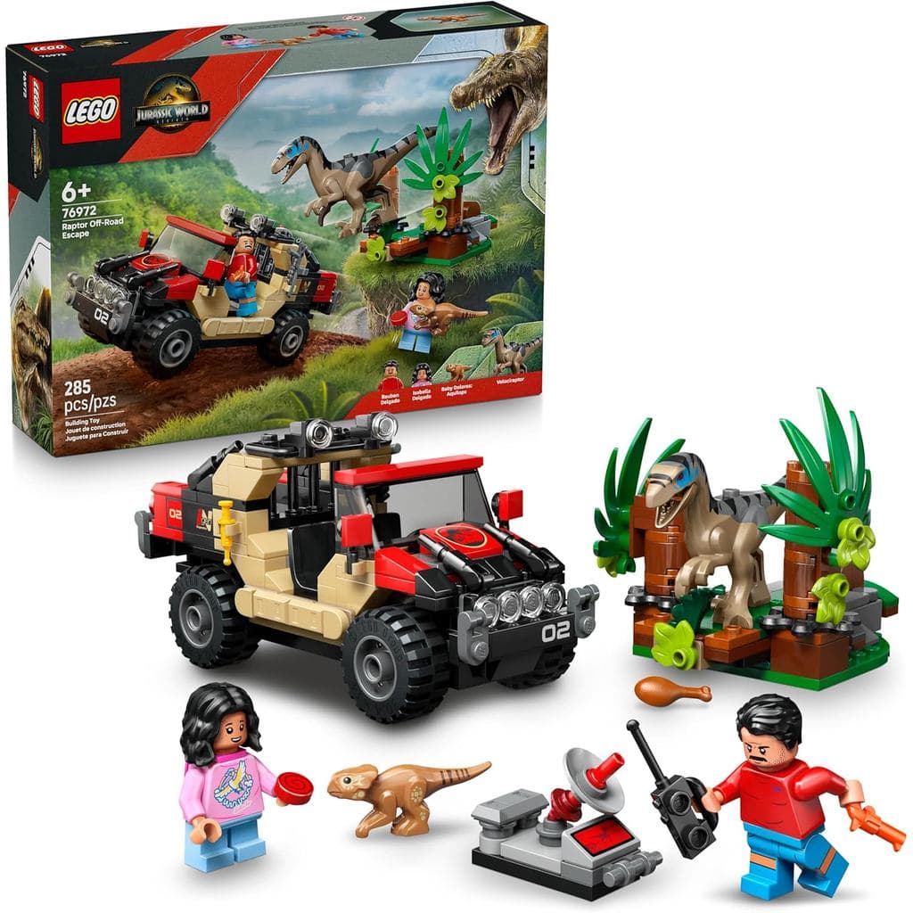 Lego 76972 Jurassic World - Fuga de Off-Road do Raptor
