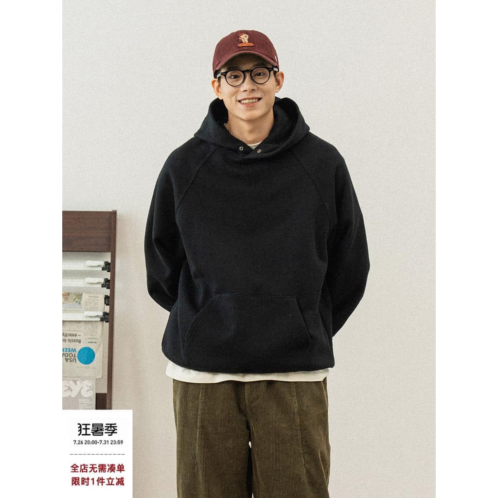 714street caído ombro manga solta moletom das mulheres dos homens outono inverno estilo japonês casal Hoodie Street Wear