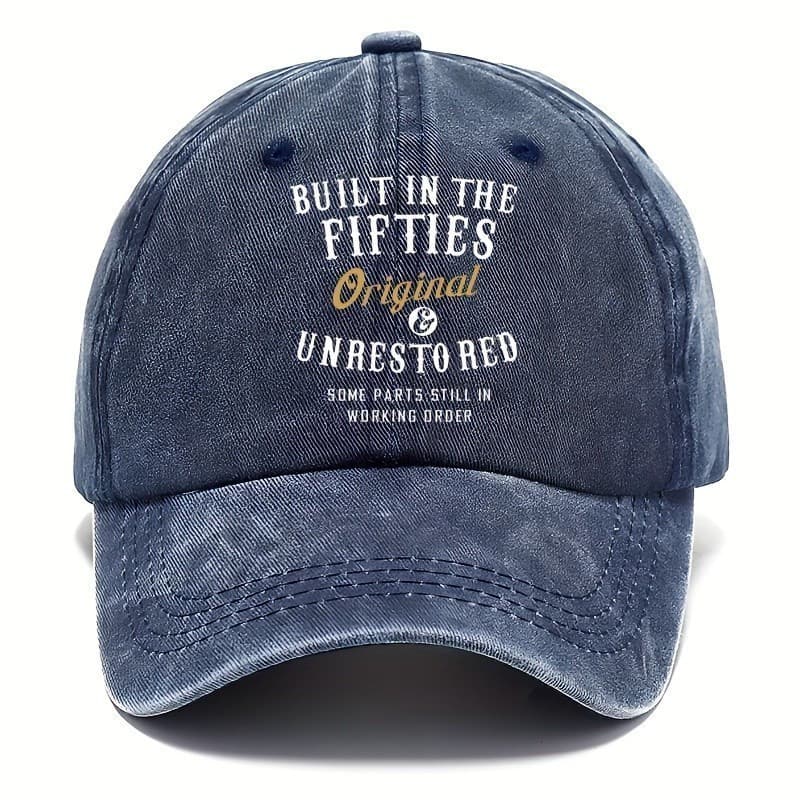 1 unidade de Boné Estilo Dad Hat com Estampa Temática dos Anos 50, Boné de Beisebol Masculino, Boné de Beisebol com Abso