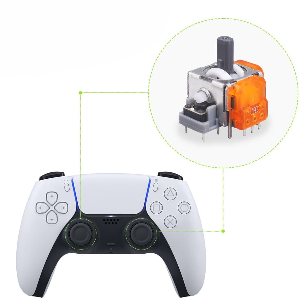 Botão Analógico Joystick 3D Hall Effect para PS5 Controle