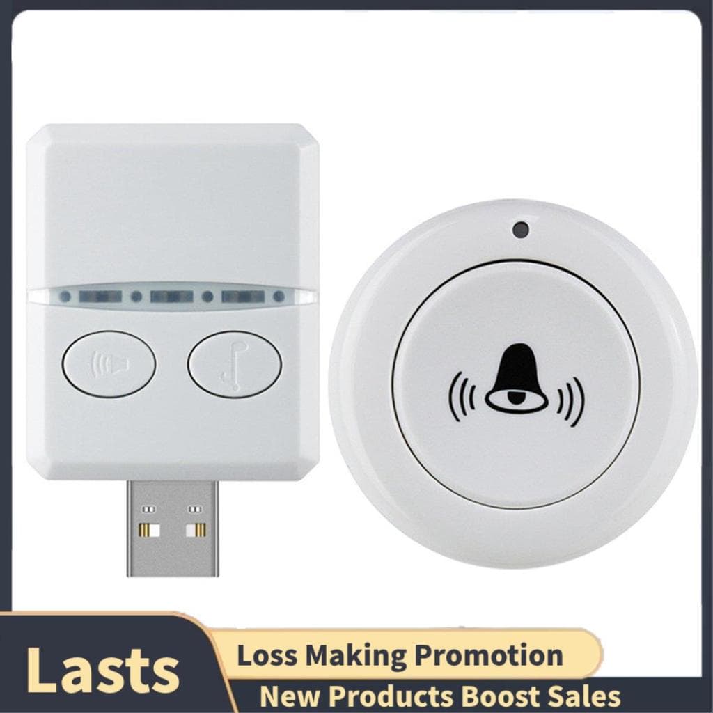 Campainha Sem Fio USB , Kit De Remota , Necessidade De Fiação Para Chamada De Cuidados Com A Cama Em Casa