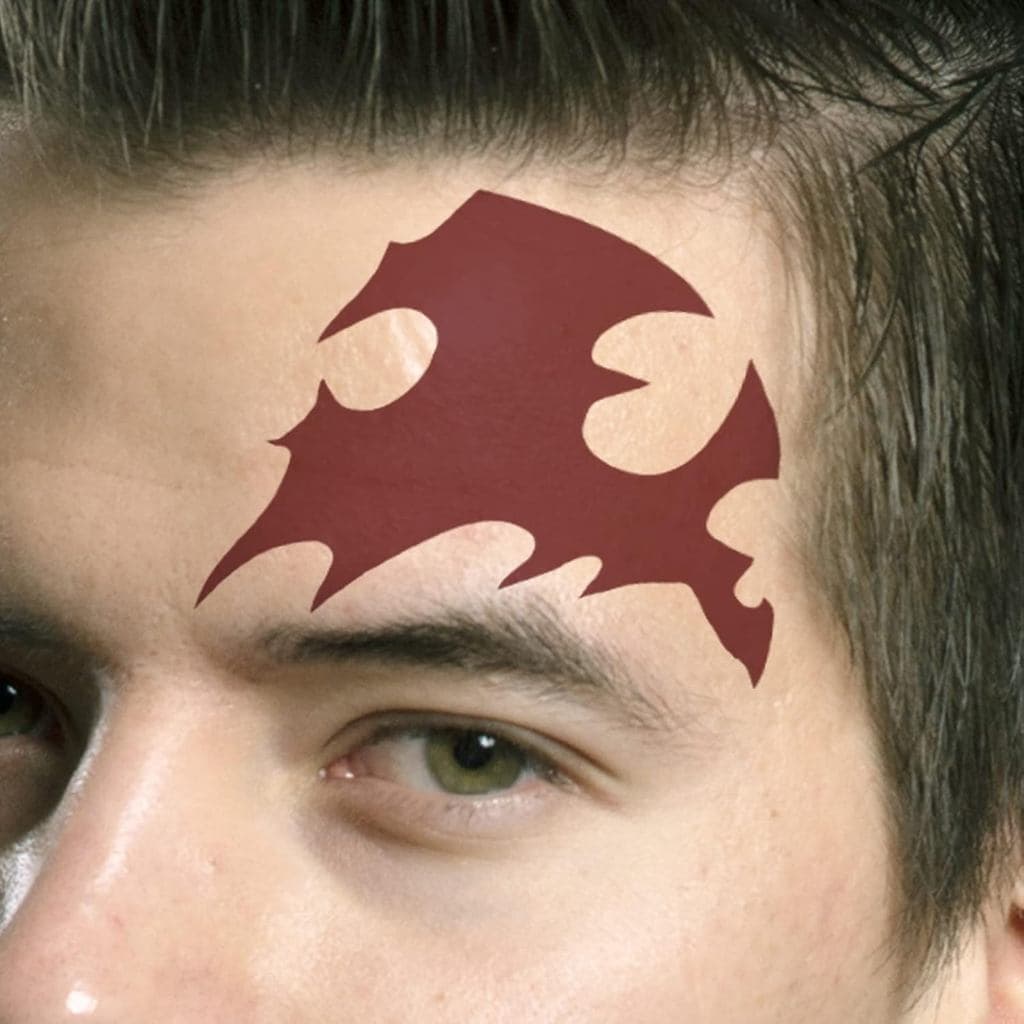 Tatuagens Temporárias de Demônio VZQI para Cosplay e Festa de Halloween