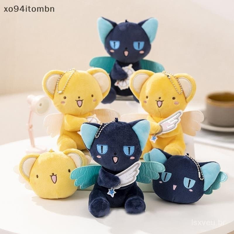 Dois Bonecos de Pelúcia de Shin-chan Card Captor Sakura Kyoko Brinco Pendente Anime Fofo