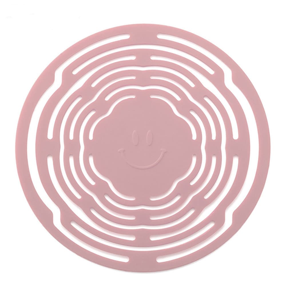 1 pc Rosa Grau Alimentício Silicone Antiderrapante Placemats Almofada De Isolamento Térmico