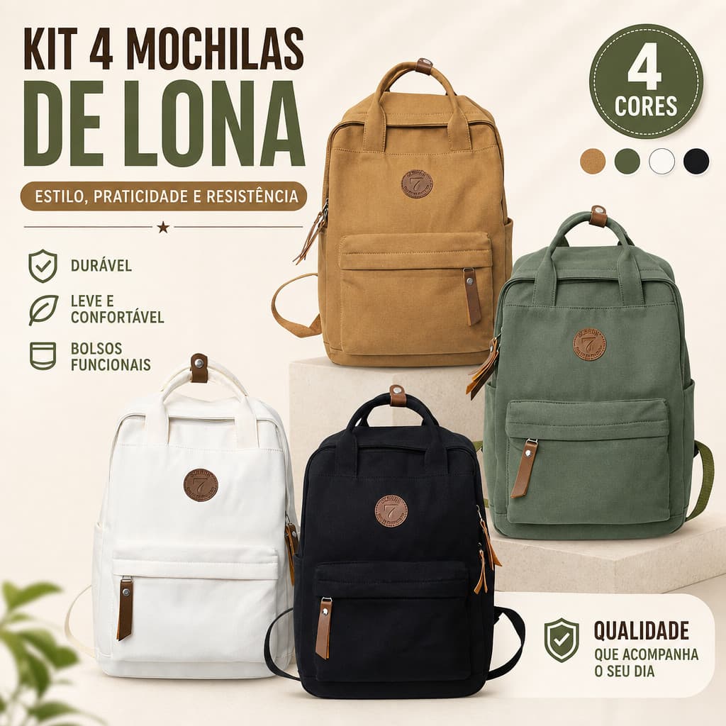 Mochila Escolar Unissex De Grande Capacidade Cor Sólida Estudante Mochila De Nylon À Prova D'água Mochila De Viagem