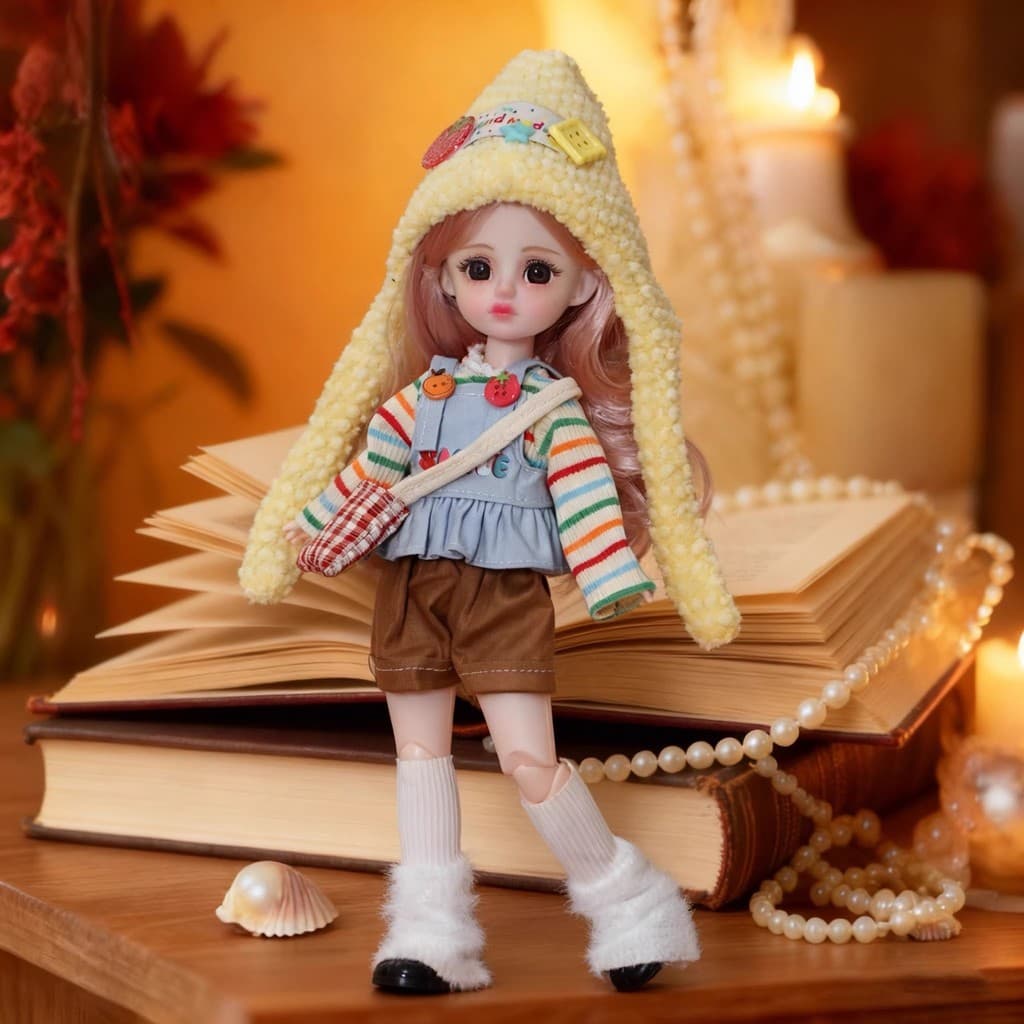 [Estoque pronto] jogar 6 pontos 30cm boneca seis pontos BJD conjunto boneca vestir-se boneca fantasma mãe princes