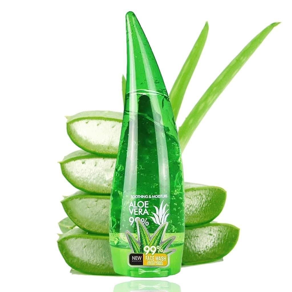 Gel de Aloe Vera 99% Orgânico, Loção Hidratante Profunda de Aloe Vera para Rosto, Corpo e Cuidados Pós-Solar, Não Pegajo