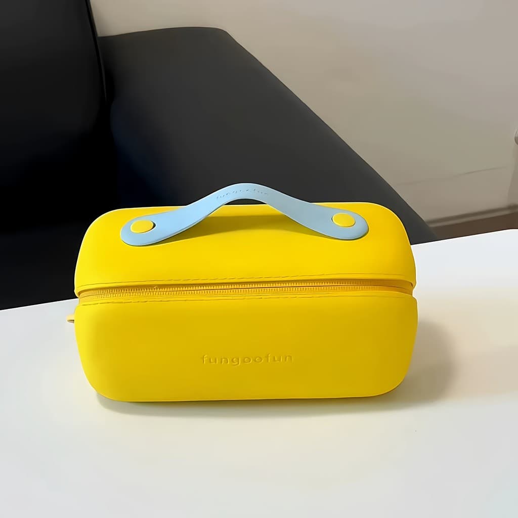 🔥 Necessaire Grande Capacidade Impermeável 🔥 Necessaire de Maquiagem em Silicone Bolsa Necessaire Feminina Portátil VE