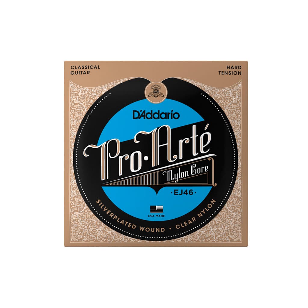 Cordas Para Violão Nylon D Addario Pro-arté Nylon Core Ej46 Prata/transparente [F108]