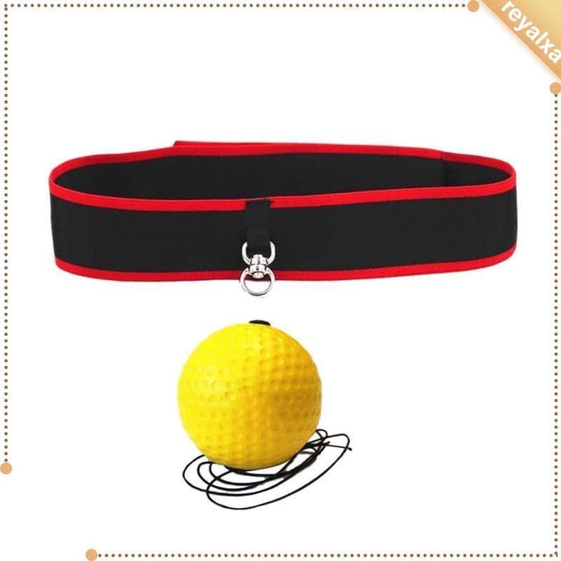 [Reyalxa] Conjunto De Faixa De Cabeça Com Bola De Reflexo De Boxe Ajustável Em Casa Academia Perfuração Exercício Mão Ol