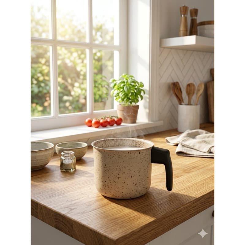 Fervedor/Caneco Antiaderente Premium - Estilo Granitado (12cm)