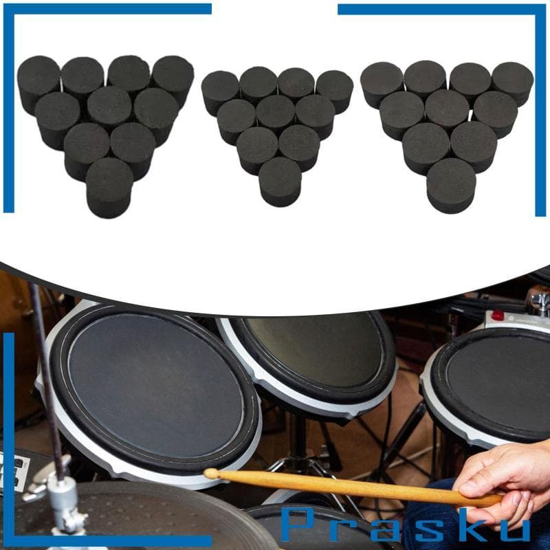 [Prasku] Almofadas De Bateria Eletrônicas De 10 Peças Acessórios Para Instrumentos De Percussão Gatilho Eletrônico Com S