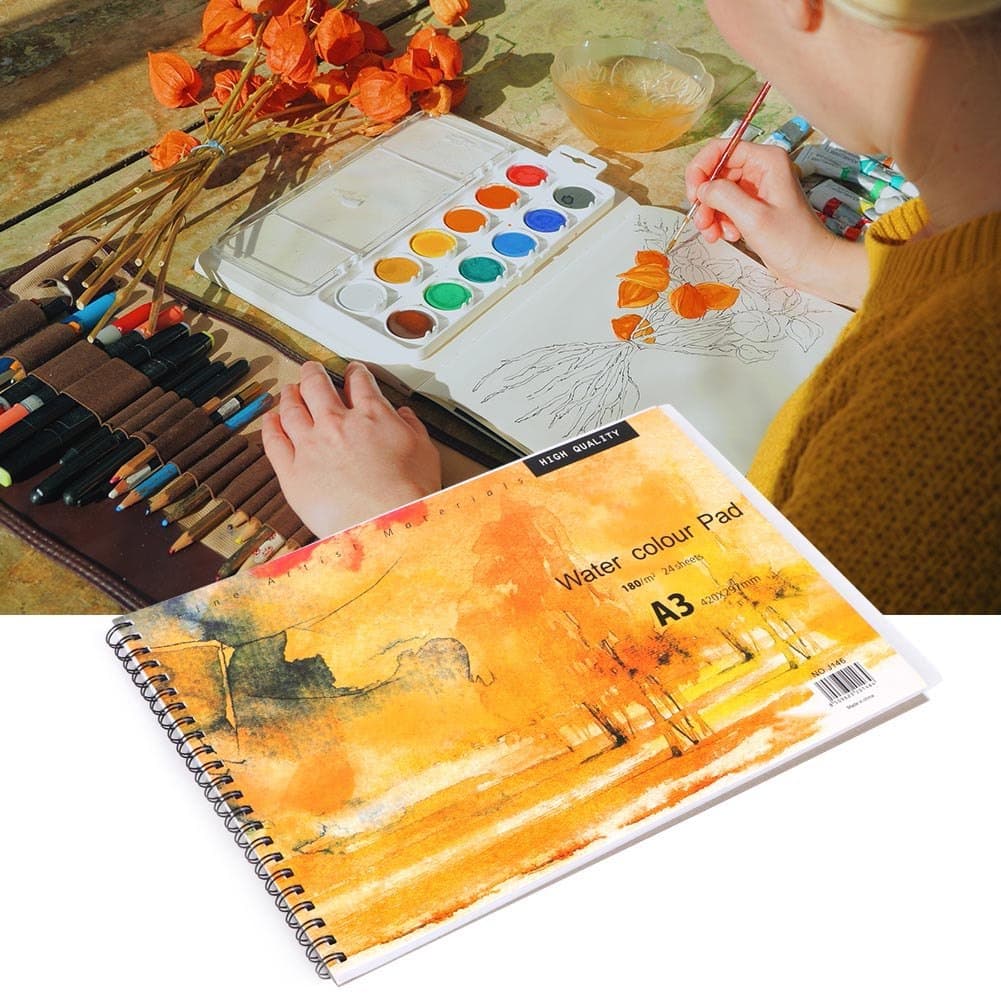 keaostore Bloco De Papel Aquarela Pastel Sketchbook Amplamente Utilizado Em Design E Estudo Para Pintura Desenho
