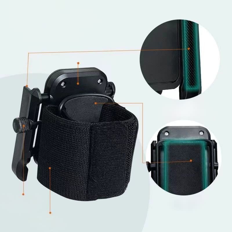 Suporte De Braçadeira De Telefone De Pulso Respirável Alça Ajustável Para Exercícios E Viagens