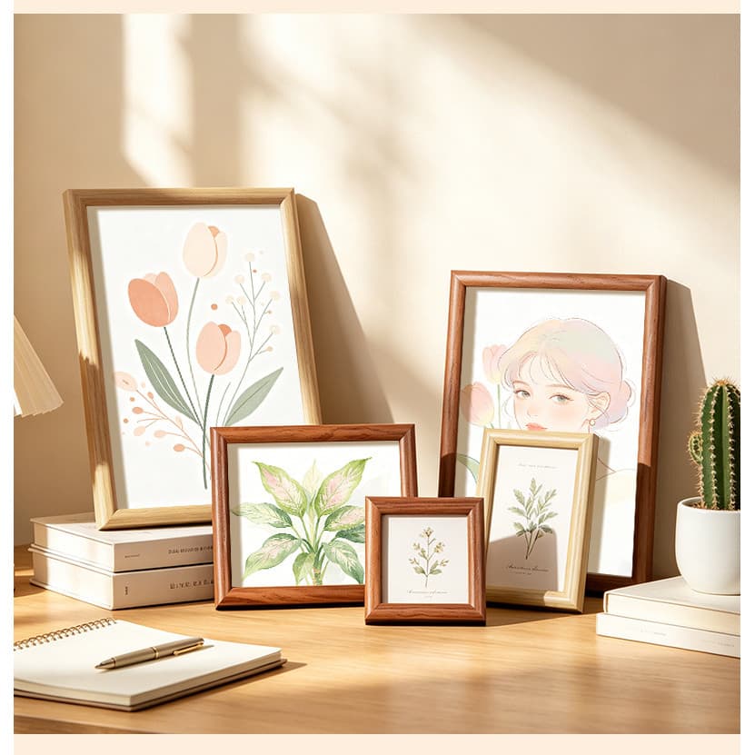 🍓Promoção🍓Decoração Simples de Porta-Retrato, Porta-Retrato de Mesa de 6 polegadas, Decoração de Fotos para Interiores
