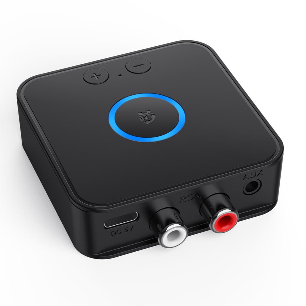 Conversor 2 Em 1 RCA/AUX BT Interface Dupla Design Dongle De Áudio Doméstico Para Carro Substituição De Alto-Falante Ant