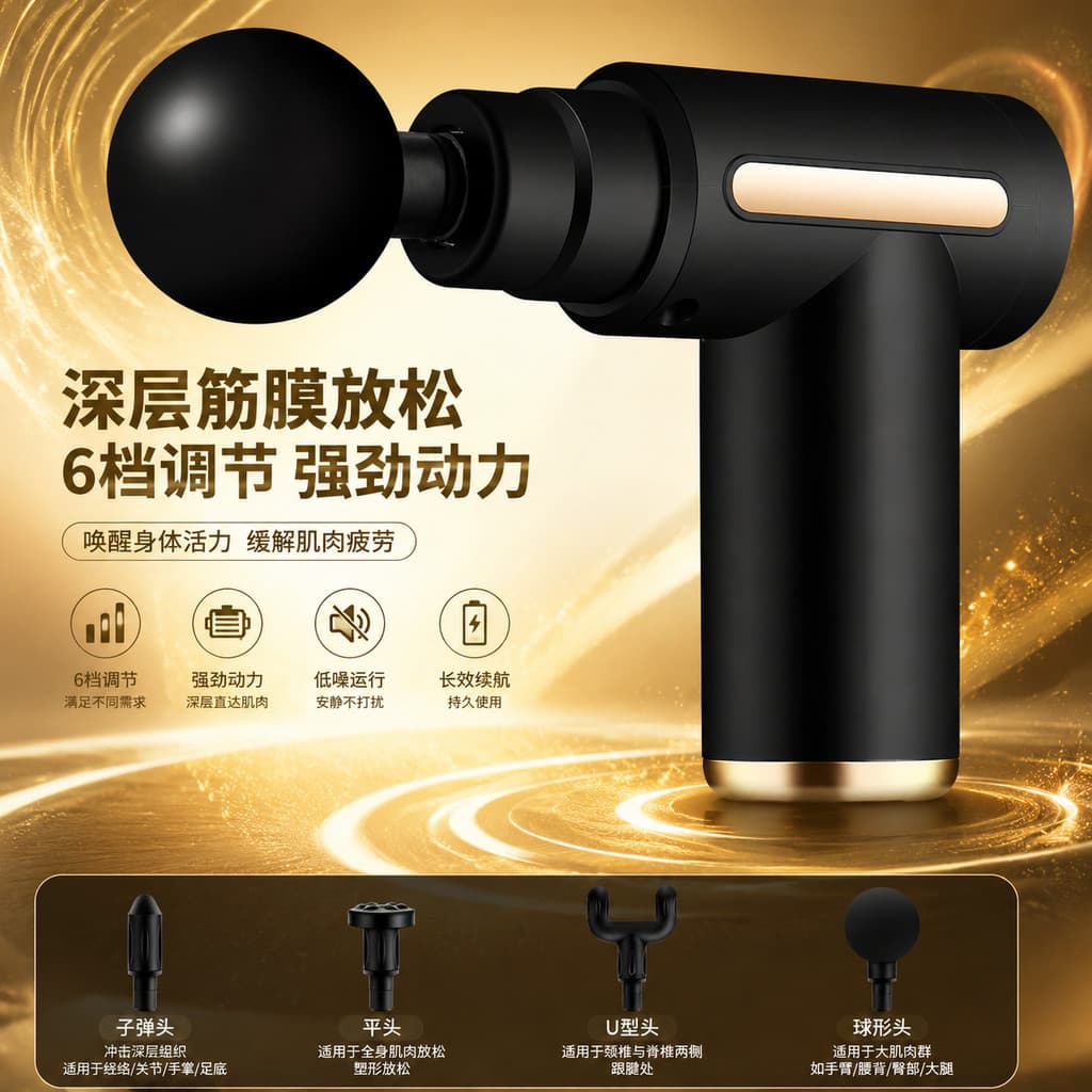 Pistola de fáscia pequena portátil recarregável massageador mini presente lembrança fabricante transfronteiriço remessa