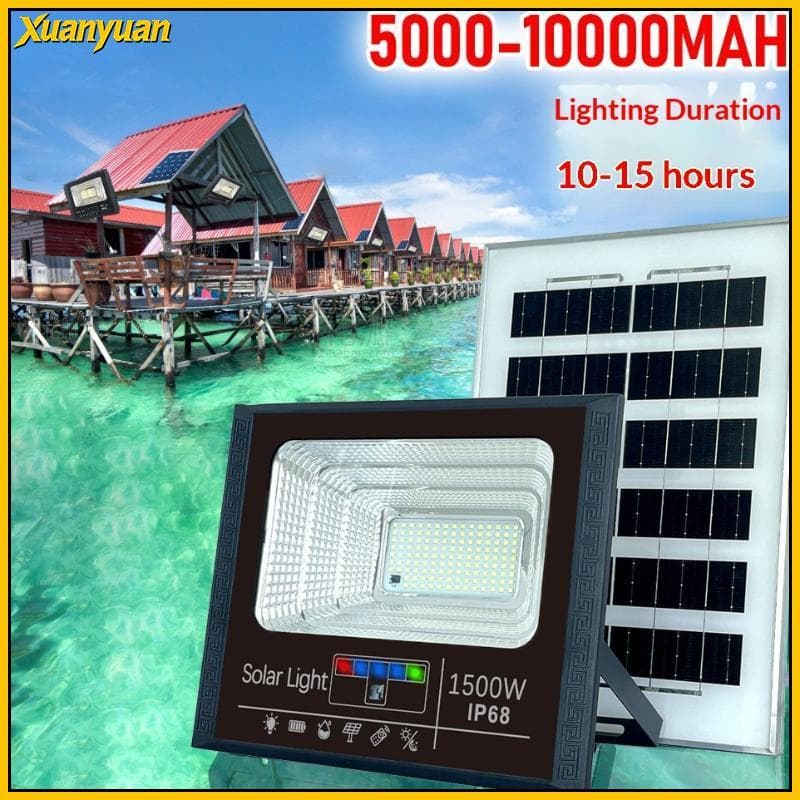 XYuan Luzes De Inundação Solares Com Controle Remoto , IP65 , À Prova D'água , Para Áreas Externas Quintal , Varanda , C