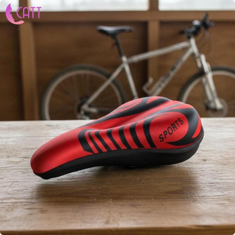[Dadada2] Capa De Selim De Bicicleta Com Absorção De Choque Em Gel Almofada De Assento Confortável Para Bicicletas Ergom