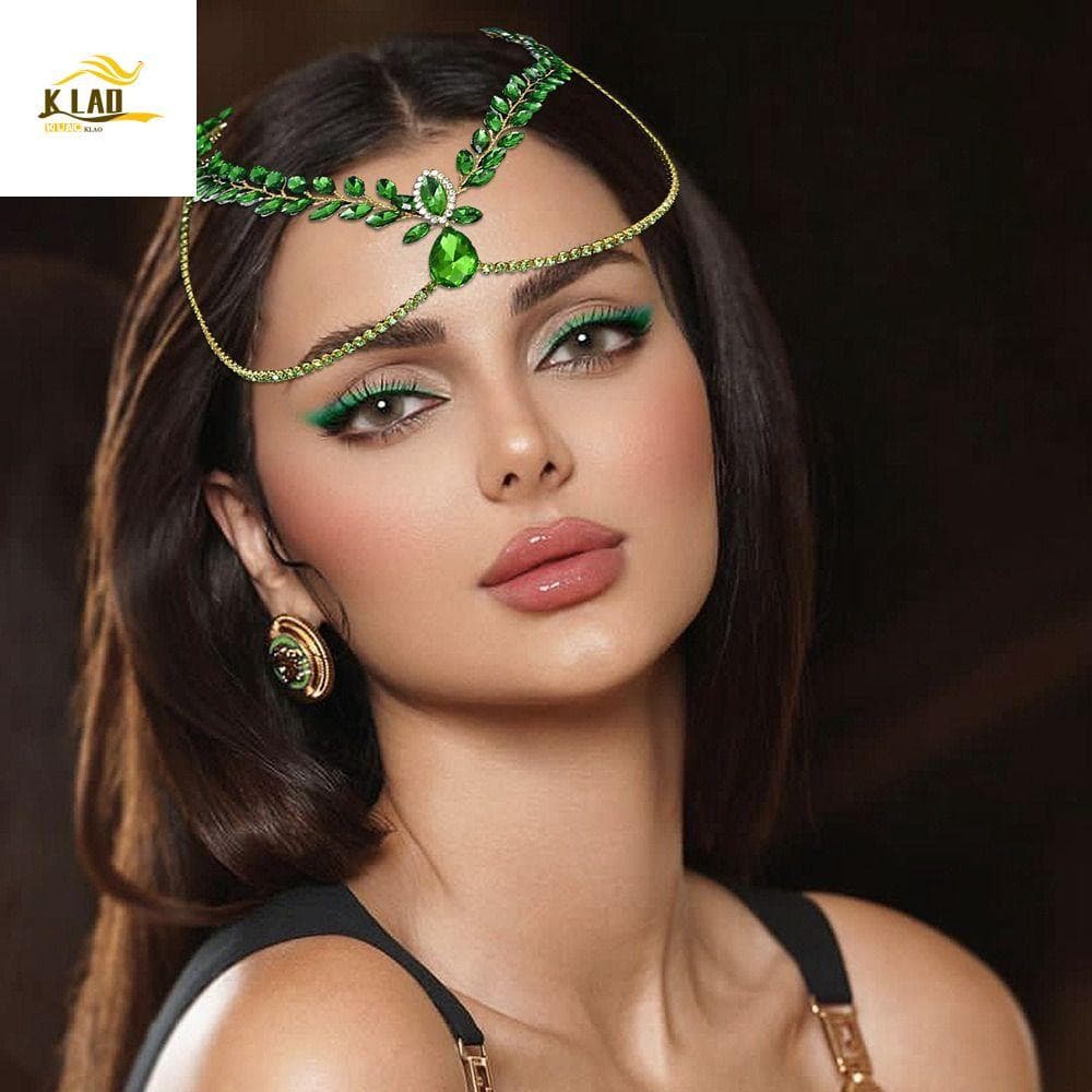 KLAOSD Tiara De Strass Para Casamento , Corrente De Cabeça Testa De Noiva Com Temperamento , Chapéu Feminino Requintado