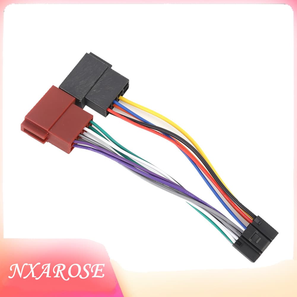 Nxarose Adaptador 16PIN Conector de chicote fêmea de ônibus ISO de 16 pinos compatível com NC