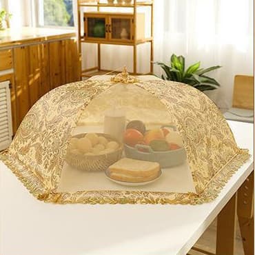 Capa dobrável para prato de mesa de jantar, capa retrátil, anti-mosquito, sobras de alimentos, capa anti-poeira
