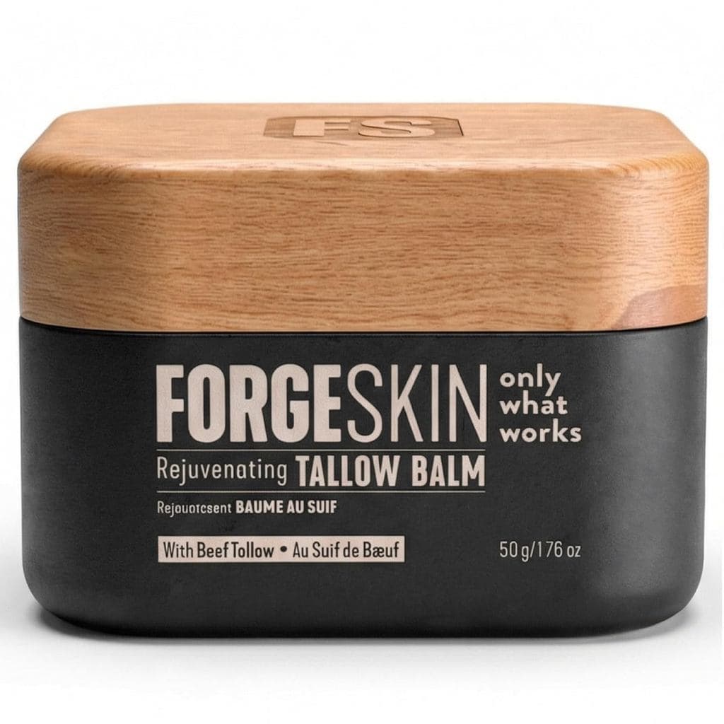 Sebo de Boi Forge Skin para Hidratante de Pele Masculina, Bálsamo Antirrugas - Cuidados com a Pele do Rosto e Corpo, Cre