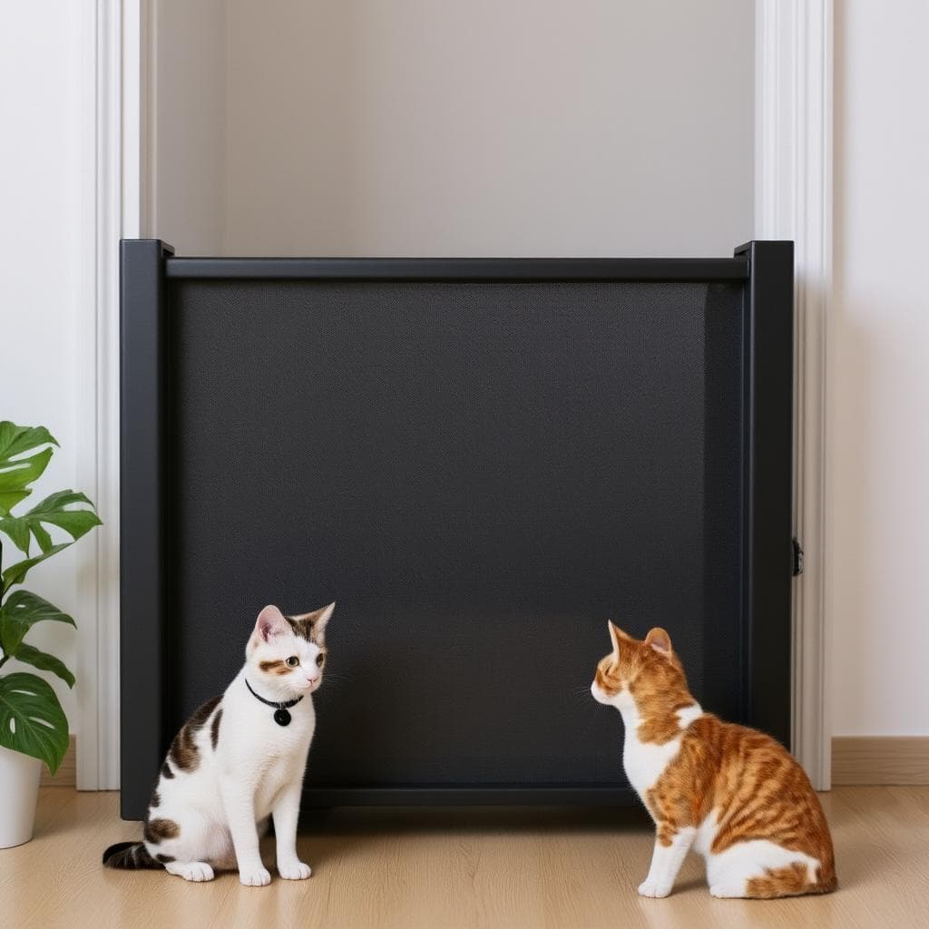 Portão Retrátil Extensível para Pets Cães e Gatos Barreira de Segurança