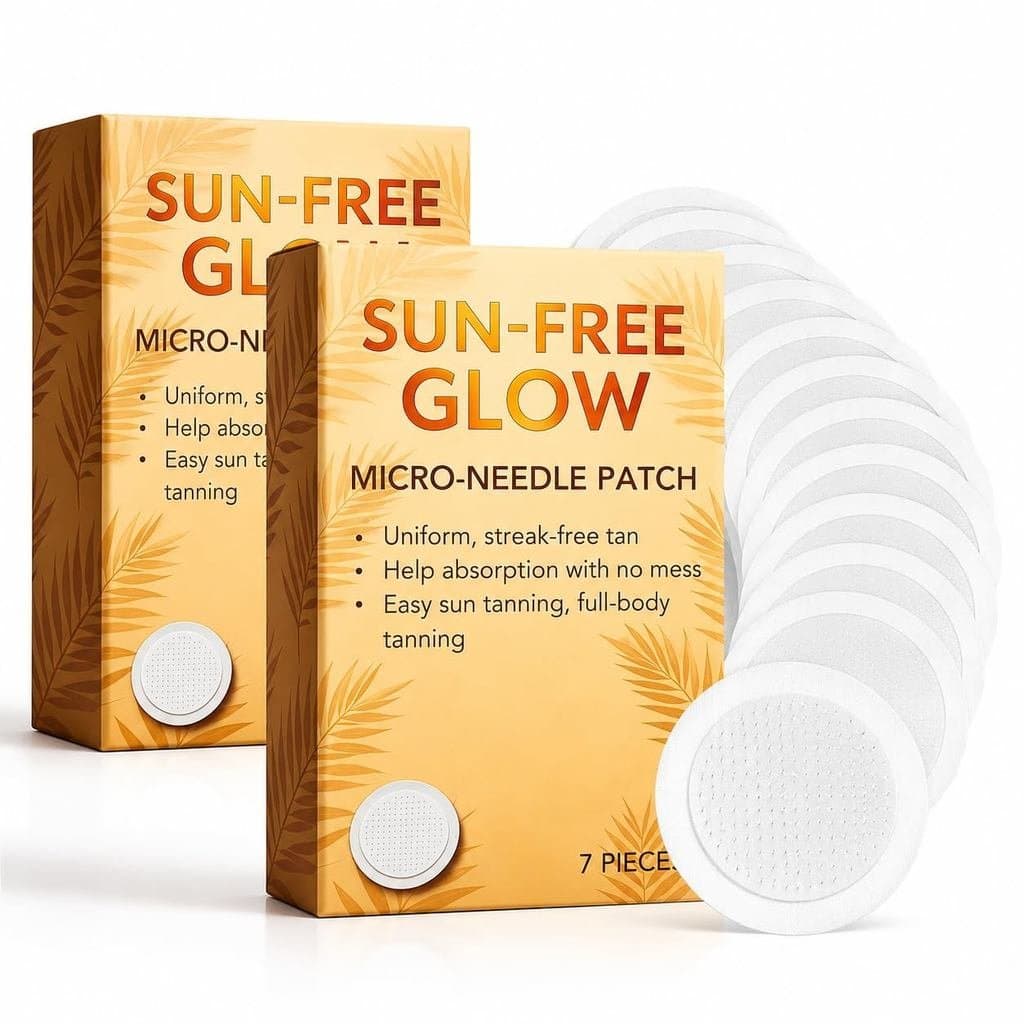 SunFreeGlowes, (2 embalagens/14 unidades) Microdardos Autobronzeadores Sem Sol para Mulheres e Homens, SunFreeGlowTannin