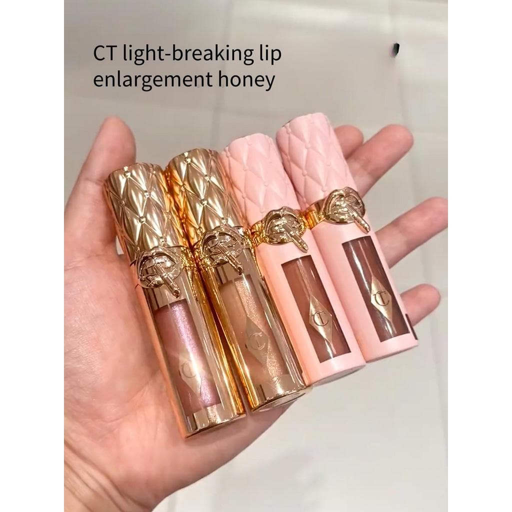 Brilho Labial Charlotte Tilbu CT Pillow Talk Em Cor Champanhe