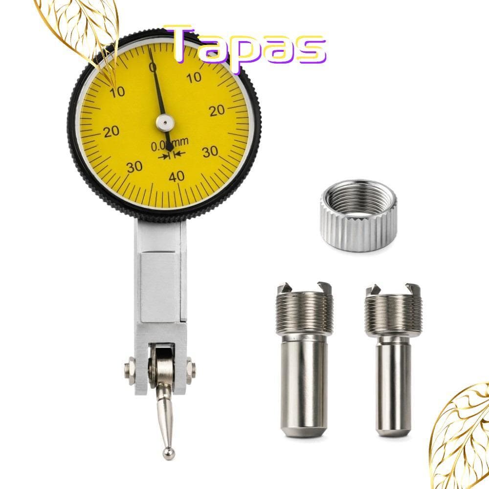 Indicador De Teste De Discagem De Alavanca GIRL , Mostrador De Aço Inoxidável De Faixa De 0-0.8 Mm , Amarelo