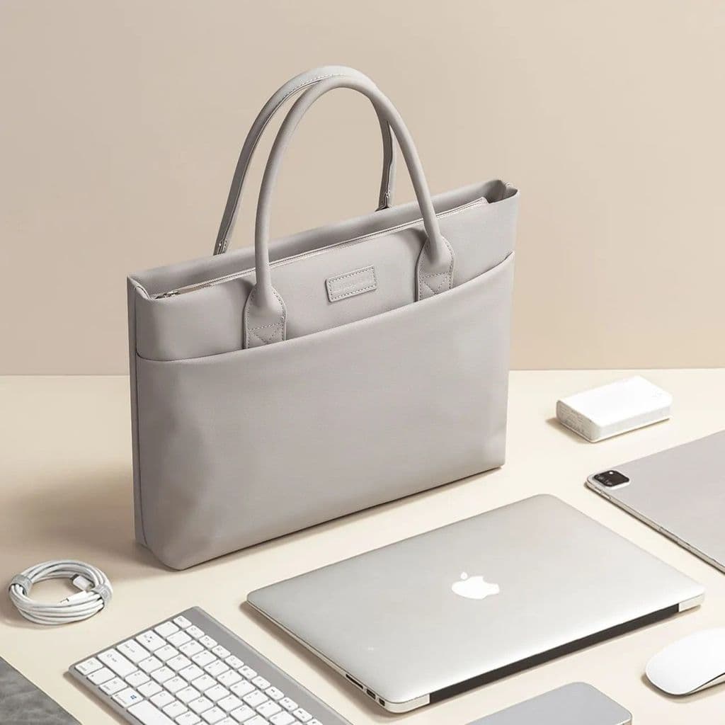 XYLDN89 bolsa para Laptop 47cm portátil 53cm feminino Airbag absorção de choque 50cm couro PU à prova de choque sacola C
