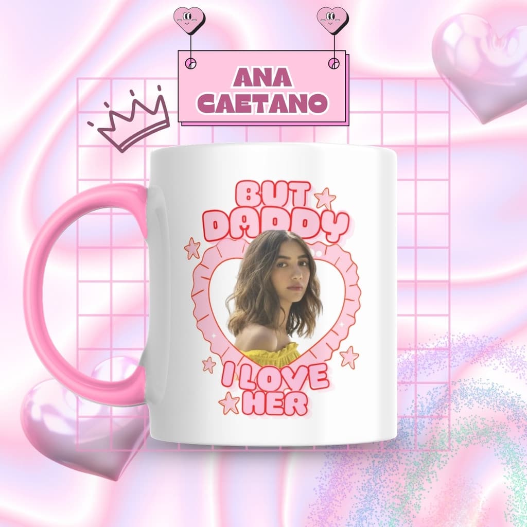 Caneca Xicara Porcelana 325ml Anavitória Ana Caetano Fãs Personalizada Presente Decoração Casa