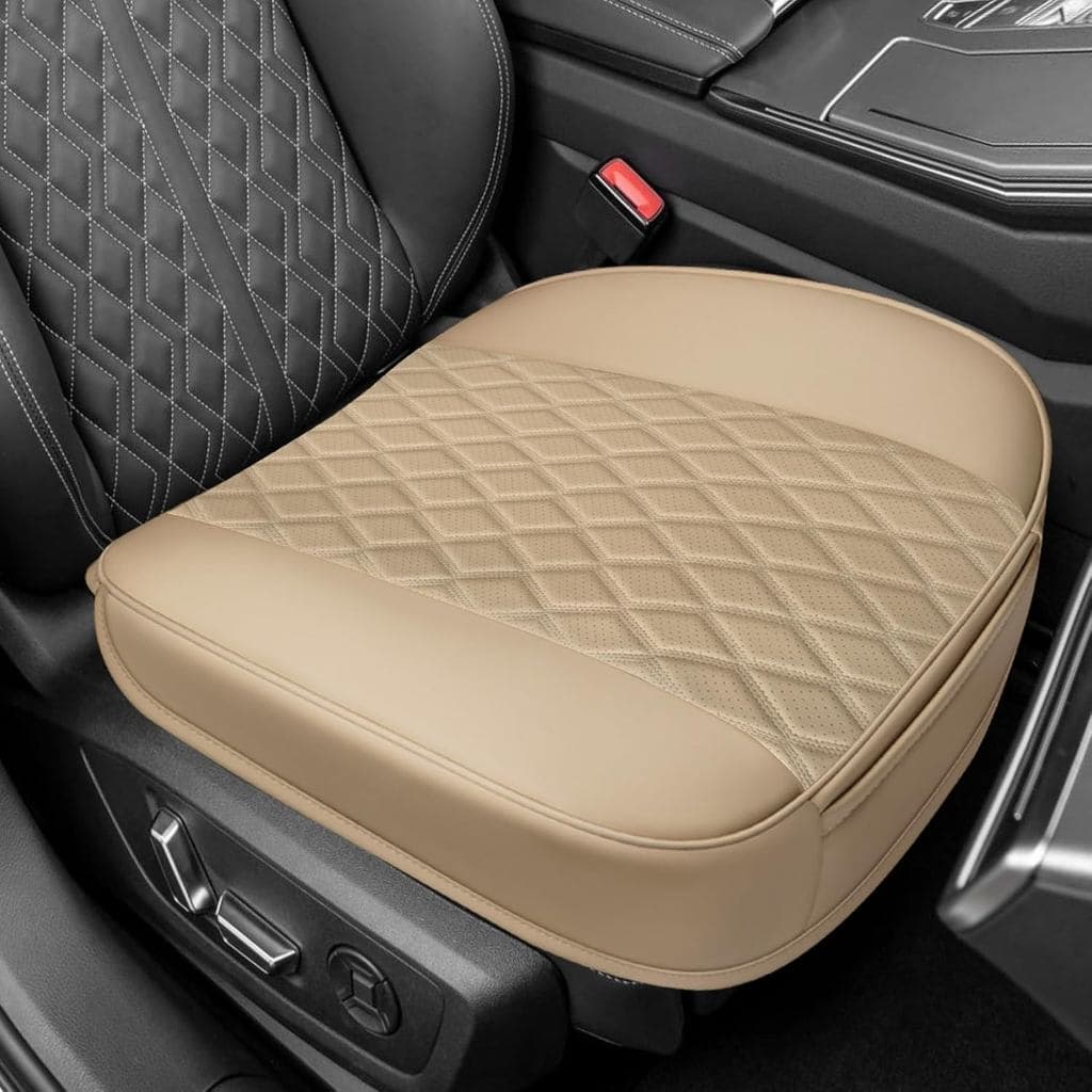 Capas de Couro para Bancos Dianteiros de Carro, Capa para Banco Inferior de Carro, Capa de Couro Antiderrapante para Ban