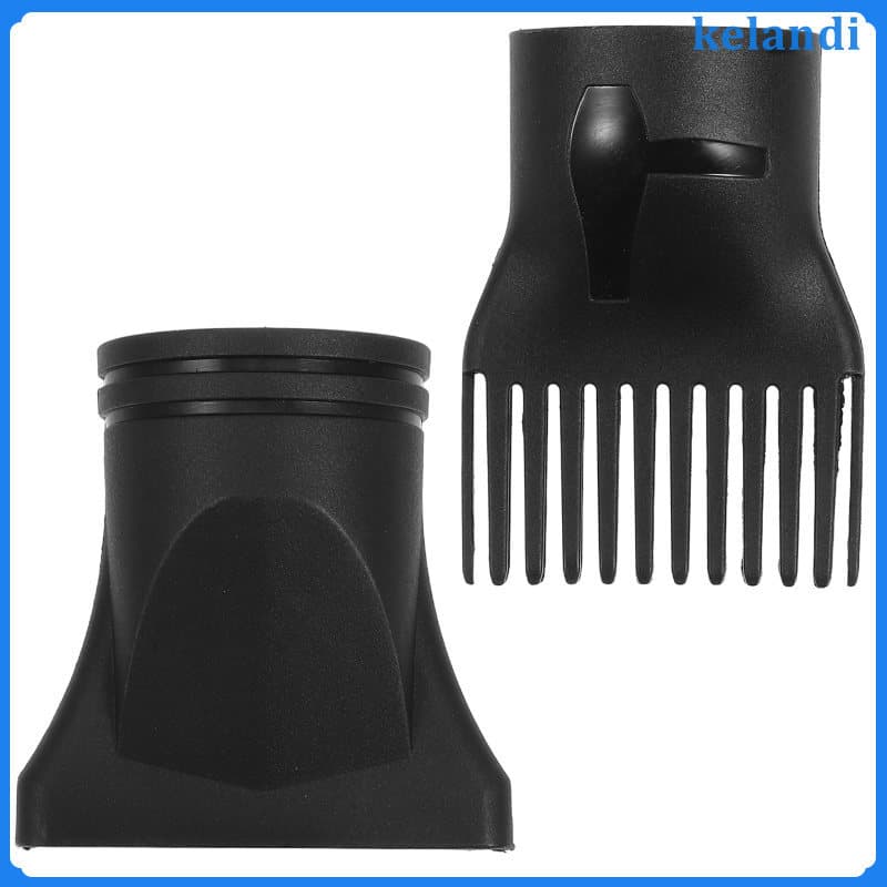 💇 2Pcs Universal Plástico Preto para Cachos Profissional