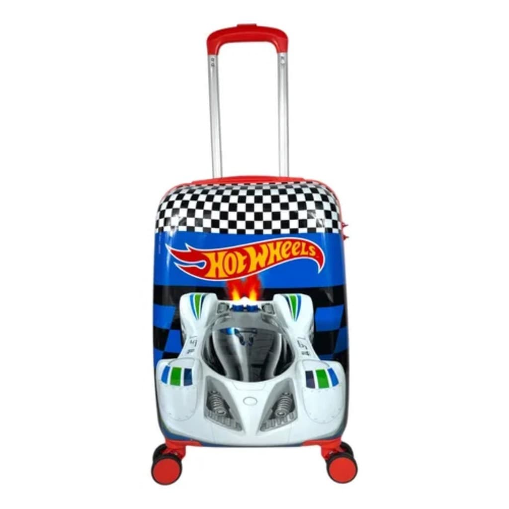 Mala De Viagem com Rodinha Pequena Bordo Hot Wheels ABS rodinha 360º