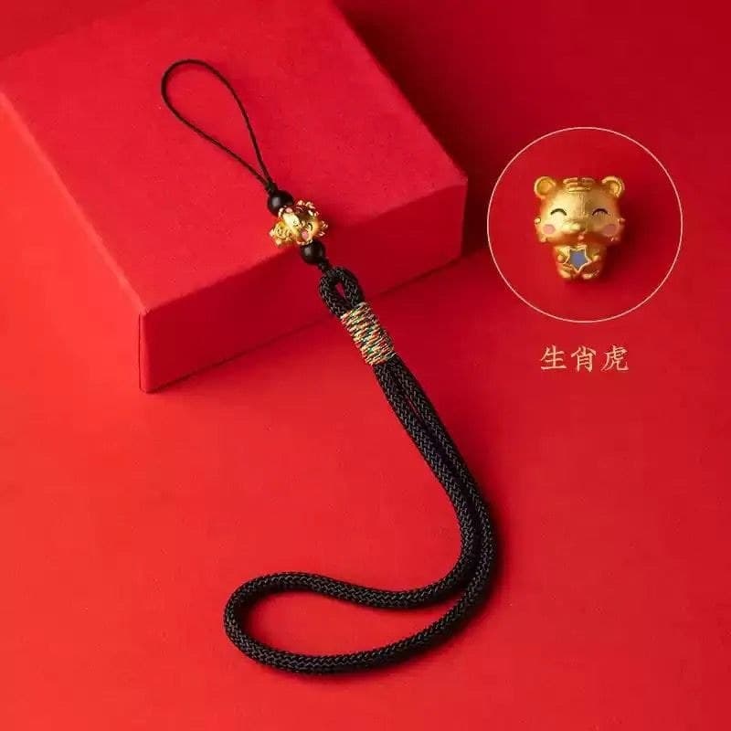 Cordão de telefone móvel do zodíaco, corda de pulso antiga, pingente Anti-perda, resistente a choques, cordão para câmer