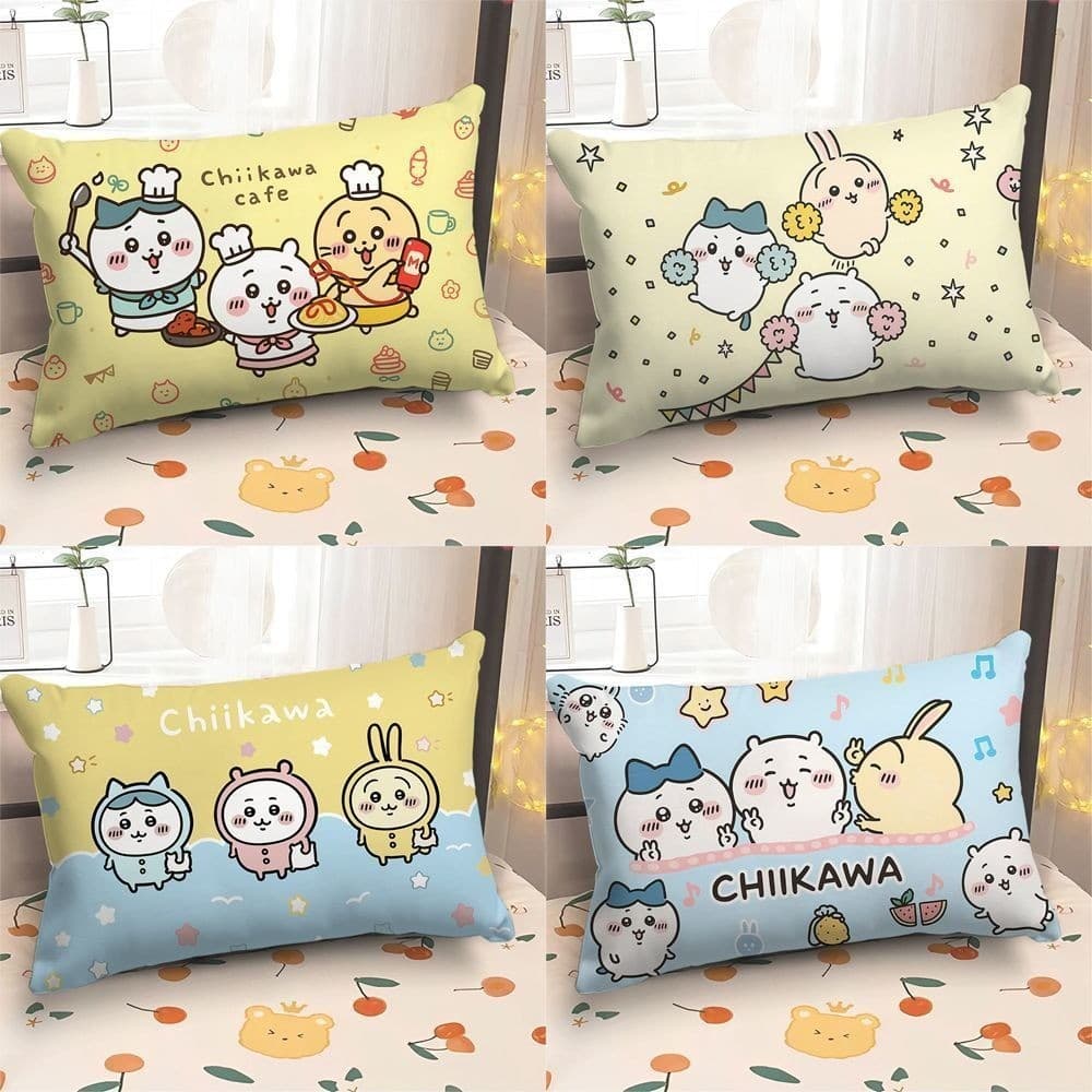 Jiyi Kawa Cartoon Merchandise Fronha Retangular Quarto Cama Travesseiro Sofá Almofada de Carro Fronha Infantil