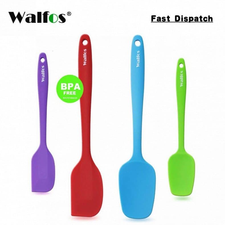 Espátula de Silicone de Grau Alimentício Walfos para Creme, Ferramenta de Mistura para Confeitaria, Resistente ao Calor