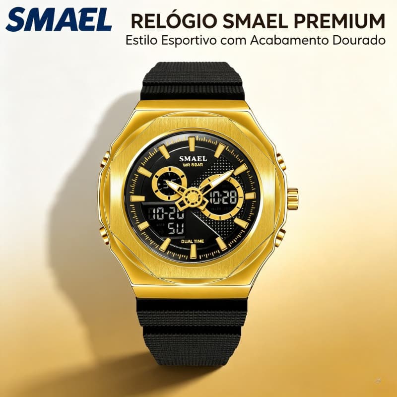 Relógio quadrado masculino duplo horário pulseira de nylon cronômetro alarme para viagem aventura ao ar livre uso diário